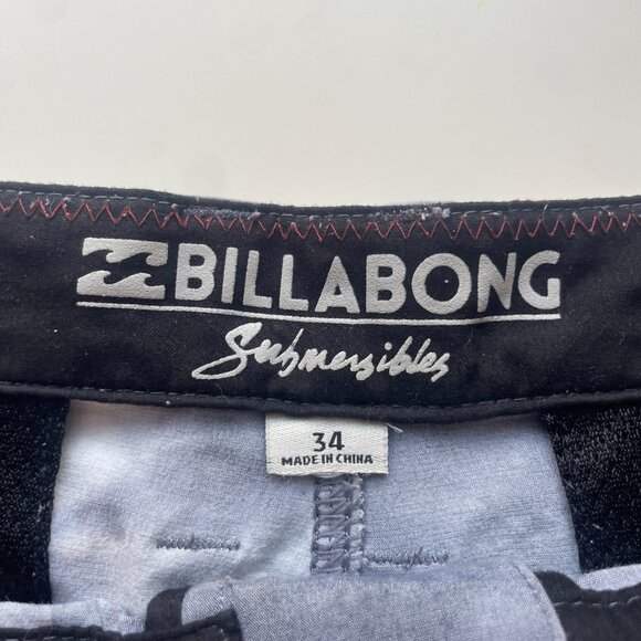 Billabong New Order Submersible Hybrid Shorts – Men’s 34 | Gray & White Tie-Dye - Picture 3 of 4